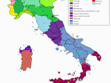 English Map Of Italy Linguistic Map Of Italy Maps Italy Map Map Of Italy Regions