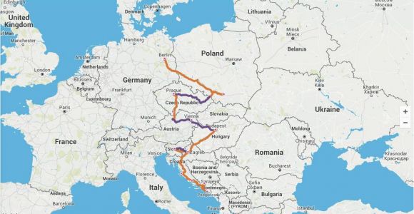 Europe Backpacking Map Gateway to Eastern Europe Itinerary Travel Time 2 4 Weeks