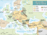 Europe Map In World War 1 This Map Shows the Fronts and Major Battles On the European