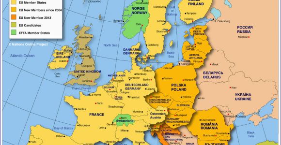 Europe Map with Names Of Countries Map Of Europe Member States Of the Eu Nations Online Project