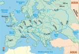 Europe Mountain Ranges Map European Rivers Rivers Of Europe Map Of Rivers In Europe