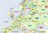 Europe Mountain Ranges Map List Of Rivers Of Europe Wikipedia