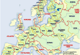 Europe Mountain Ranges Map List Of Rivers Of Europe Wikipedia