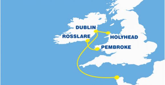 Ferry Uk to Ireland Map Ferry to France From Ireland Cheap Ferry to France