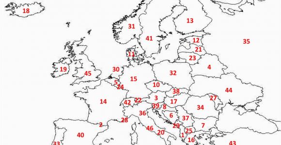 Fill In Map Of Europe Blank Europe Map Climatejourney org