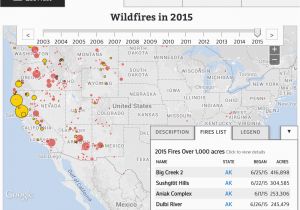 Fires oregon Map Wildfires In the United States Data Visualization by Ecowest org