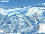 Flaine France Map Grand Massif Piste Map Canvas Print In 2019 Ski and Snowboarding