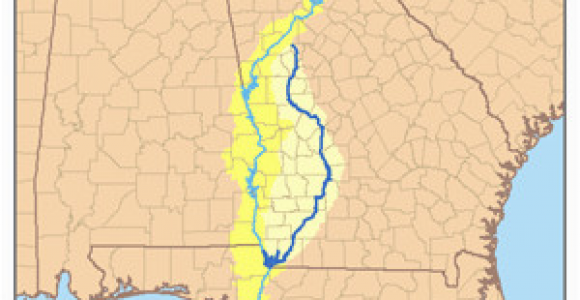 Flint River Georgia Map Lake Seminole Revolvy