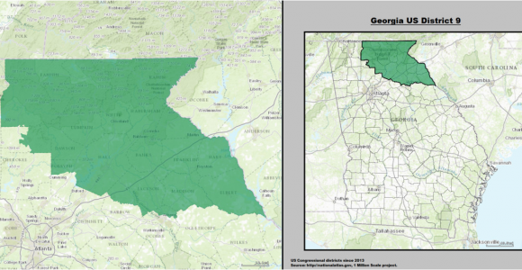 Forsyth Georgia Map Georgia S 9th Congressional District Wikipedia