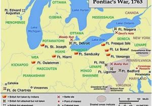 France Regions Map In English A Map Showing A Summary Of Action During Pontiac S War French