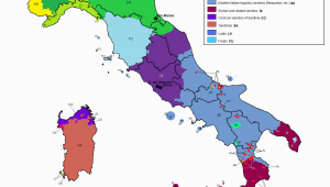 Geography Map Of Italy Linguistic Map Of Italy Maps Italy Map Map Of Italy Regions