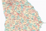 Georgia County Map with Cities Georgia Road Map Ga Road Map Georgia Highway Map