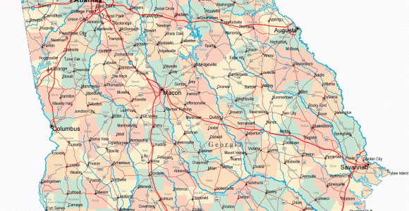 Georgia County Map with Highways Georgia Road Map Ga Road Map Georgia Highway Map