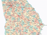 Georgia County Map with Roads Georgia Road Map Ga Road Map Georgia Highway Map