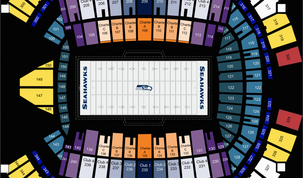 Seattle Seahawks Virtual Seating Chart
