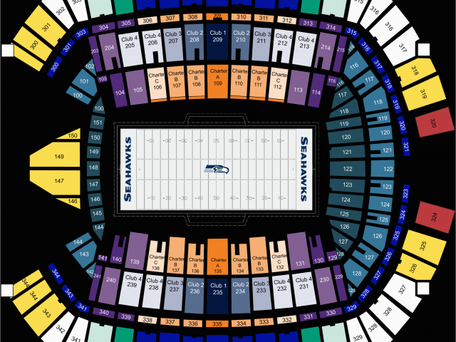 Seahawks Seating Chart Seat Numbers