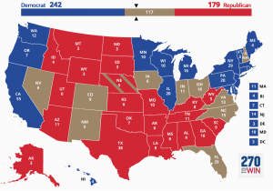 Georgia Election Results Map Blue and Red States