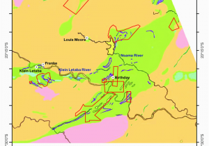 Georgia Gold Belt Map Geological Map Of the Giyani Greenstone Belt Showing areas