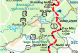 Georgia Hiking Trails Map Appalachian Trail Planner Website Includes Georgia north Carolina