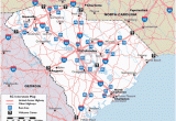 Georgia Rest areas Map Map Of south Carolina Interstate Highways with Rest areas and