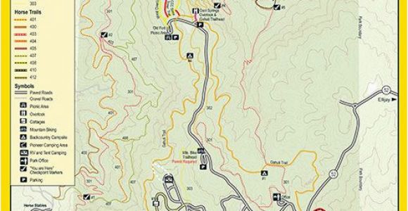 Georgia State Park Map Trails at fort Mountain Georgia State Parks Georgia On My Mind