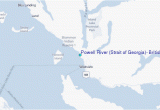 Georgia Strait Map Powell River Strait Of Georgia British Columbia Tide Station