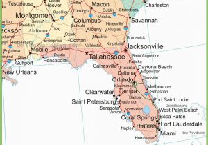 Georgia Usa Map Cities Map Of Alabama Georgia and Florida