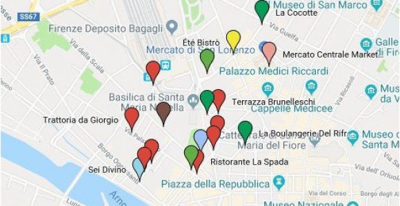 Google Map Florence Italy Foodie Spots Near the Santa Maria Novella Train Station In Florence