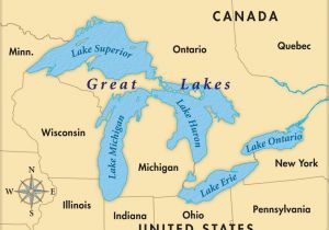 Great Lakes Of Canada Map Map Of Michigan Great Lakes Us Map Great Lakes Region New United