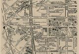 Greenwich England Map Hand Drawn Map Of Greenwich Village Nyc From 1925 Ye Old