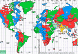 Greenwich England Time Zone Map Standard Time Zone Chart Of the World From World Time Zone