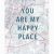 Happy Texas Map Houston You are My Happy Place Print 11×14 Travel Print Wall Art