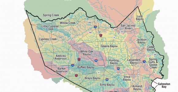 Harris County Texas Precinct Map Hcfcd Harris County S Watersheds