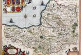 Historical Maps Of England 400 Year Old Map Of somerset Circa 1648 Mapmania Map