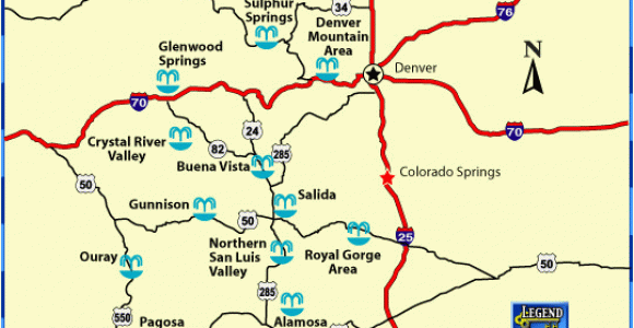 Hot Springs In Colorado Map Map Of Colorado Hots Springs Locations Also Provides A Nice List Of