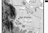 Inuvik Canada Map topographical Map Of the Mackenzie River Basin Field