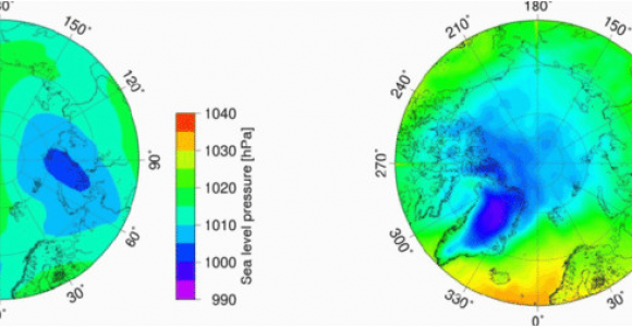 Isobar Map Europe A Sea Level Pressure and B Two Meter Temperature Data