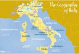 Italy Mediterranean Coast Map where to Go On the Mediterranean Coast Of Italy