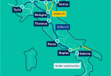 Italy Trains Map Trenitalia Map with Train Descriptions and Links to Purchasing