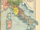 Italy Unification Map Italy From 1815 to the Present Day 1905 by Friedrich Wilhelm