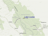 Lake Louise Canada Map Lake Louise Pra Vodce Po Sta Edisku Mapa Lokaca Lake Louise