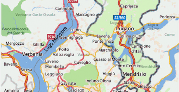 Lake Maggiore Italy Map Map Of Lake Maggiore Italy In 2019 Map Italy