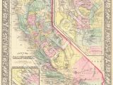 Landers California Map Vintage State Map California 1860 Gift Ideas Pinterest