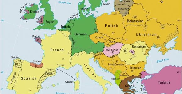 Languages In Europe Map Languages Of Europe Classification by Linguistic Family