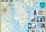 Lighthouses In north Carolina Map Mid atlantic Lighthouses Map the Illustrated Map and Guide to All