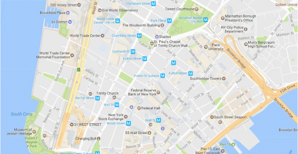 Little Italy Map Nyc Financial District Neighborhood New York City Map