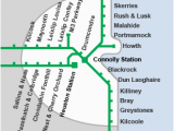 Luas Map Dublin Ireland Dart and Short Hop Zone Fares