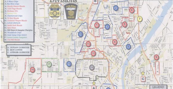 Lucas County Ohio Map the Blade Obtains toledo Police Department S Gang Territorial