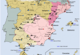 Mainland Spain Map Spanish Civil War Wikipedia