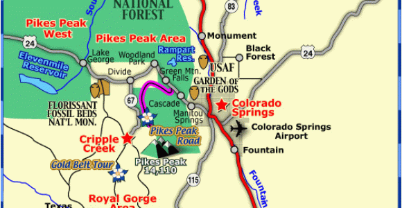 Mancos Colorado Map Map Of Colorado towns and areas within 1 Hour Of Colorado Springs